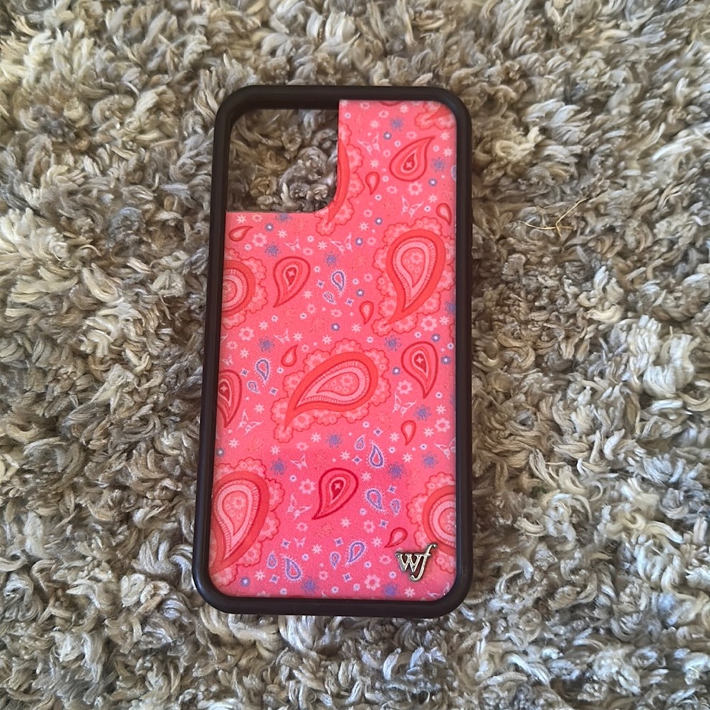 iPhone 12 Pro Wildflower Strawberry Paisley Case